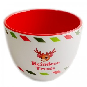 Melamine Christmas Treat Bowl