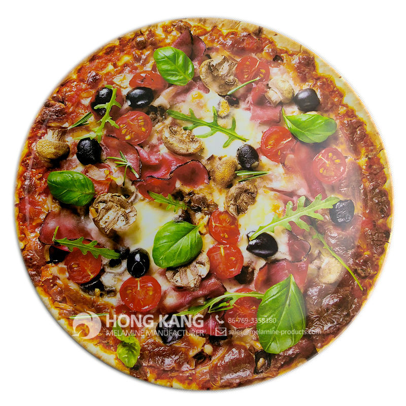 Goods high definition for
 13inch Round Melamine pizza plate Supply to South Africa